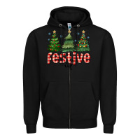 Black festive af Zipper Hoodie - MaliasSmallBusiness