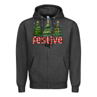 Charcoal Heather festive af Zipper Hoodie - MaliasSmallBusiness
