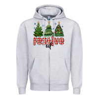 Heather Grey festive af Zipper Hoodie - MaliasSmallBusiness