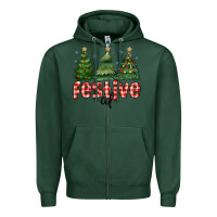 Sports Green festive af Zipper Hoodie - MaliasSmallBusiness