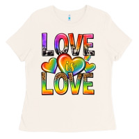 Bone love is love with hearts Ladies Tee - texasbilliewilder