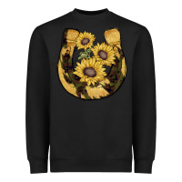 Black horseshoe sunflower camouflage Heavyweight Sweatshirt - AdoDesignShop