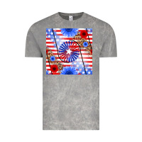 Cloud Rock patriotic usa flag and sunflower Vintage Tee - BundleAndBundleShop