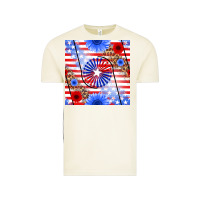 Vintage Arctic patriotic usa flag and sunflower Vintage Tee - BundleAndBundleShop