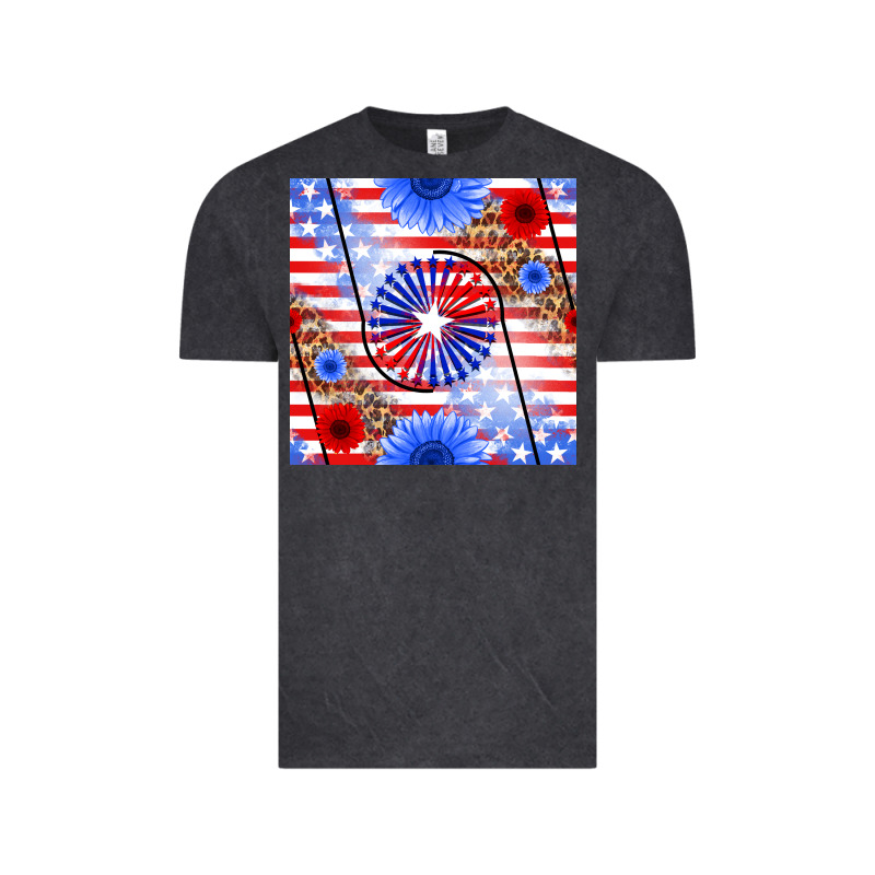 Patriotic Usa Flag And Sunflower Vintage Tee by BundleAndBundleShop | Teevron