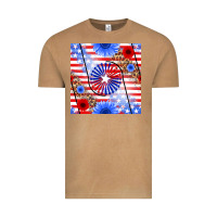 Vintage Camel patriotic usa flag and sunflower Vintage Tee - BundleAndBundleShop