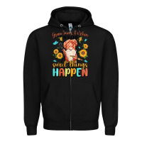 Black grandma's kitchen where sweet things happen Zipper Hoodie - MaliasSmallBusiness