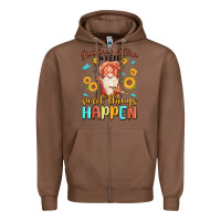 Chestnut grandma's kitchen where sweet things happen Zipper Hoodie - MaliasSmallBusiness