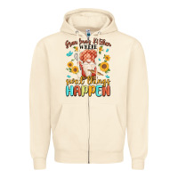 Sandshell grandma's kitchen where sweet things happen Zipper Hoodie - MaliasSmallBusiness