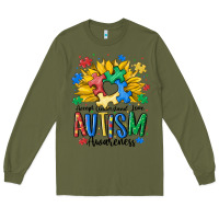 Army Green accept understand love awareness Long Sleeve Tee - MaliasSmallBusiness