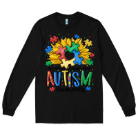 Black accept understand love awareness Long Sleeve Tee - MaliasSmallBusiness
