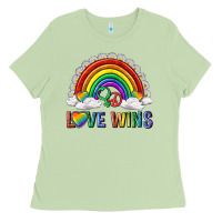 Matcha love wins with daisy and heart Ladies Tee - texasbilliewilder