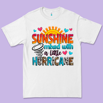 Sunshine Mixed With A Little Hurricane Premium Tee Designed By Zillion Design Studio