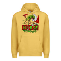Antique Gold grinch hand nurse manager Premium Hoodie - NancyCooperArtShop