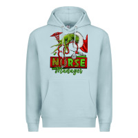 Blue Mist grinch hand nurse manager Premium Hoodie - NancyCooperArtShop