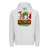 Dove Grey grinch hand nurse manager Premium Hoodie - NancyCooperArtShop