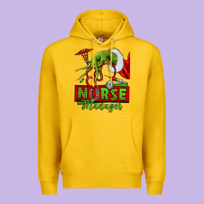 Grinch Hand Nurse Manager Premium Hoodie Designed By Nancycooperartshop