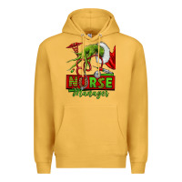 Mustard grinch hand nurse manager Premium Hoodie - NancyCooperArtShop