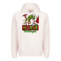 Pale Pink grinch hand nurse manager Premium Hoodie - NancyCooperArtShop
