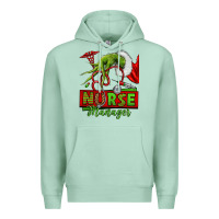 Seafoam grinch hand nurse manager Premium Hoodie - NancyCooperArtShop