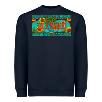 Navy blessed turquoise gemstone cactus and sunflower licanse plate Heavyweight Sweatshirt - Artiststas