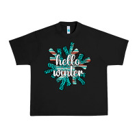 Black hello winter Urban Heavy Tee - AdoDesignShop