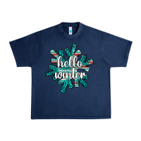Navy hello winter Urban Heavy Tee - AdoDesignShop