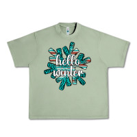 Oil Green hello winter Urban Heavy Tee - AdoDesignShop