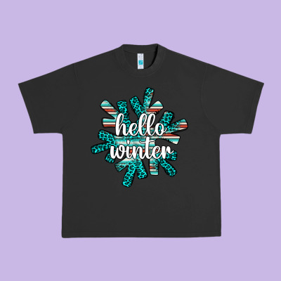 Hello Winter Urban Heavy Tee Designed By Adodesignshop