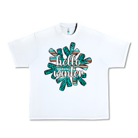 White hello winter Urban Heavy Tee - AdoDesignShop