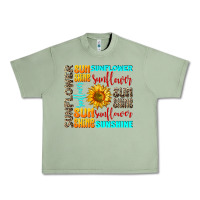 Oil Green sunflower sunshine Urban Heavy Tee - AdoDesignShop
