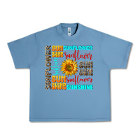 Pebble Blue sunflower sunshine Urban Heavy Tee - AdoDesignShop