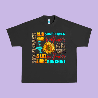 Sunflower Sunshine Urban Heavy Tee Designed By Adodesignshop