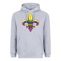 Heather Grey mardi gras Heavyweight Hoodie - RanaPortraitStore