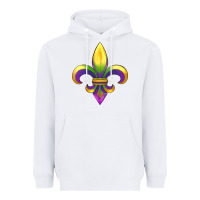 White mardi gras Heavyweight Hoodie - RanaPortraitStore