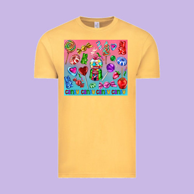 Candy Vintage Tee Designed By Adodesignshop