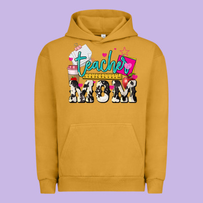 Teacher Mom Mother's Day Urban Hoodie Designed By Howdyjamesfarm