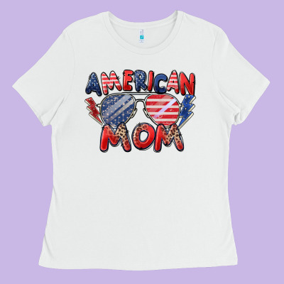 American Mom Ladies Tee Designed By Zillion Design Studio