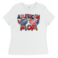 White American mom Ladies Tee - Zillion Design Studio