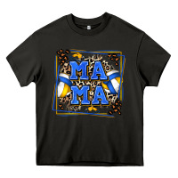 Asphalt volleyball mama with leopard Heavy Core Tee - Zillion Design Studio