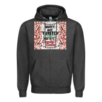 Charcoal Heather sweet but twisted does that make me a candy cane Zipper Hoodie - MaliasSmallBusiness