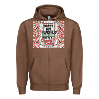 Chestnut sweet but twisted does that make me a candy cane Zipper Hoodie - MaliasSmallBusiness
