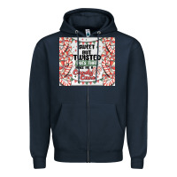 Navy sweet but twisted does that make me a candy cane Zipper Hoodie - MaliasSmallBusiness