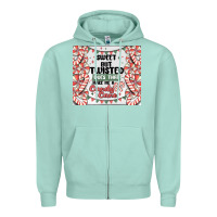 Seafoam sweet but twisted does that make me a candy cane Zipper Hoodie - MaliasSmallBusiness