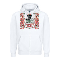 White sweet but twisted does that make me a candy cane Zipper Hoodie - MaliasSmallBusiness