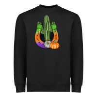 Black horseshoe halloween cactus Heavyweight Sweatshirt - AdoDesignShop