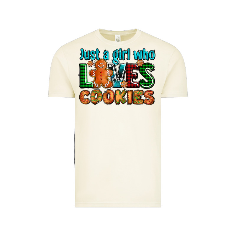 Just A Girl Who Loves Cookies Vintage Tee by AdoDesignShop | Teevron