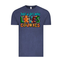 Vintage Denim just a girl who loves cookies Vintage Tee - AdoDesignShop