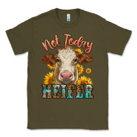 Army Green heifer with sunflowers Classic Tee - LillyAllenDesigns