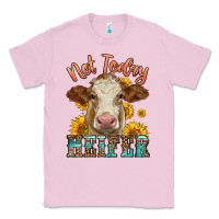 Bubblegum Pink heifer with sunflowers Classic Tee - LillyAllenDesigns